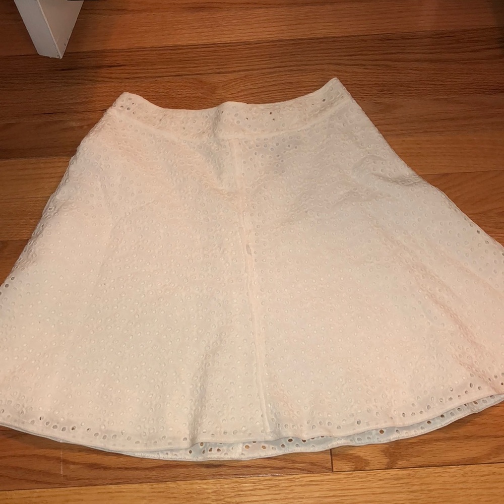 White eyelet skirt